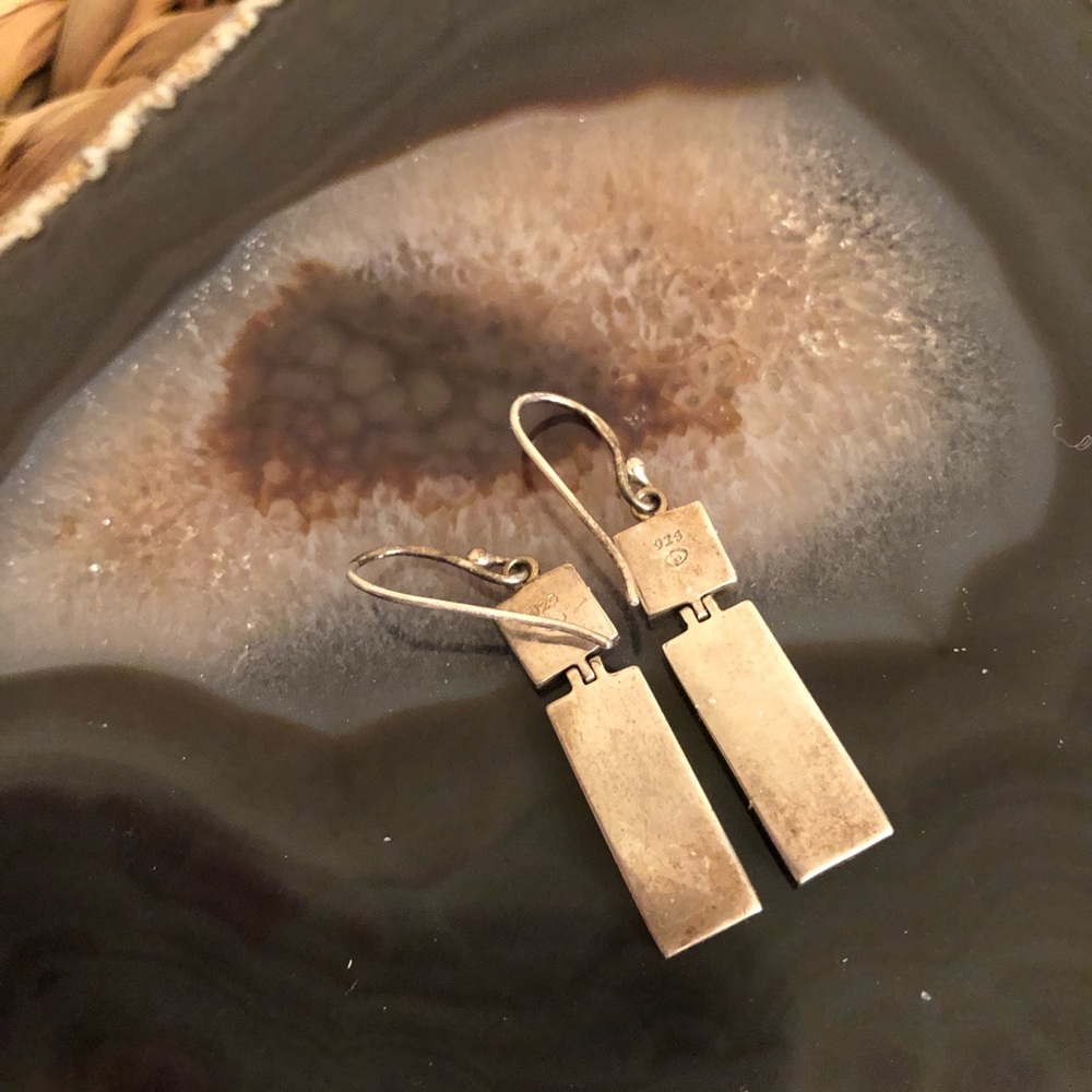 Sterling Pierced Native Motif Earrings - Picture 5 of 6